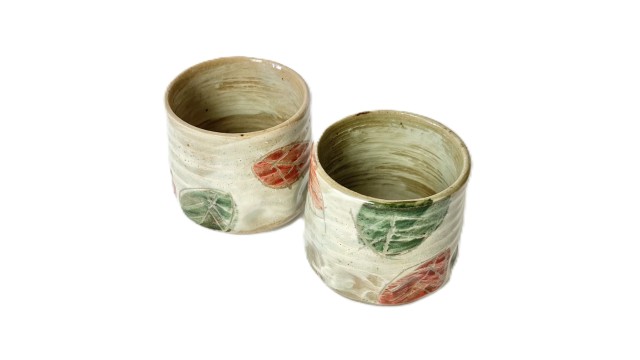 YUNOMI LEAF DA 2 - ceramica giapponese